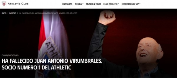 毕巴官方：沉痛宣告俱乐部1号会员离世，1939年就成为俱乐部会员